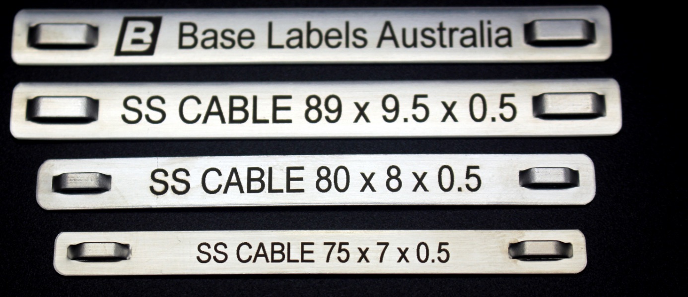 Stainless Steel Cable Markers Base labels