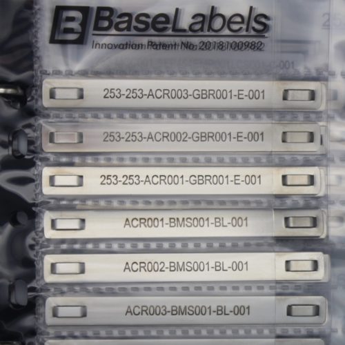Stainless Steel Cable Markers Base Labels Australia For the Electrical Industry